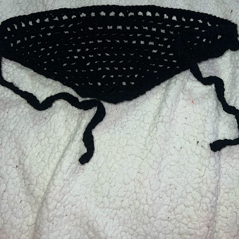 Handmade crochet bandanna